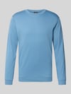 RAGMAN Regular Fit Longsleeve aus reiner Baumwolle Modell 'Pima' Jeansblau