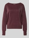 b.young Strickpullover mit Zierknöpfen Modell 'MOBBE' Mittelbraun