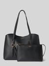 GUESS Torba shopper z funkcją 2 w 1 z wyjmowaną kieszenią wewnętrzną Czarny