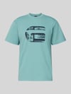 G-Star RAW Regular fit T-shirt met logoprint Model 'icon' Turquoise