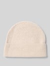 Christian Berg Woman Regular fit muts met wol in gebreide look Beige