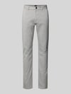 BOSS Orange Slim Fit Chino aus Baumwoll-Mix Silber