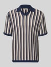 ONLY & SONS Regular Fit Poloshirt aus Baumwoll-Mix Modell 'THUE' Marine