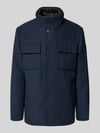 Tom Tailor Regular Fit Wollmantel mit abnehmbarem Innenkragen Blau