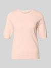 Selected Regular Fit T-Shirt in Ausbrenner-Optik Modell 'HELEN' Rosa