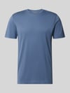 Christian Berg Men t-shirt z bawełny z okrągłym dekoltem Jeansowy niebieski
