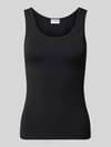Jake*s Casual Slim Fit Top aus Modal-Mix Black