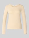 ZABAIONE Longsleeve mit Rundhalsausschnitt Beige