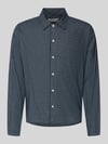 JACK & JONES Regular Fit Freizeithemd aus Baumwolle Modell 'AUSTIN' Marine
