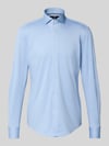 BOSS Slim Fit Businesshemd mit Haifischkragen Modell 'HANK' Bleu