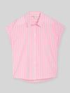 Tom Tailor Denim Relaxed Fit Bluse aus reiner Baumwolle Pink