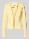 ICHI Marynarka w kroju slim fit o otwartym fasonie model 'KATE' Pastelowy żółty
