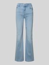 Christian Berg Woman Flared Jeans mit Knopfverschluss Ocean
