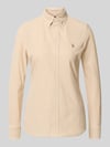 Polo Ralph Lauren Slim Fit Hemdbluse aus reiner Baumwolle Beige
