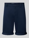 Tom Tailor Denim Regular fit bermuda's van katoenmix Donkerblauw