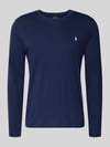 Polo Ralph Lauren Underwear Katoenen shirt met lange mouwen en labelstitching Marineblauw