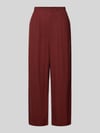 VERO MODA Regular Fit Culotte aus Viskose-Leinen-Mix Modell 'MYMILO' Rostrot