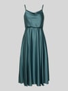 Jake*s Cocktail Cocktailkleid mit Wasserfall-Ausschnitt Schilf Melange