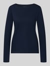 Tom Tailor Regular Fit Langarmshirt aus Baumwoll-Mix Marine