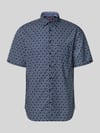 Christian Berg Men Regular Fit Freizeithemd mit Button-Down-Kragen Dunkelblau