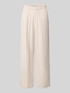 JJXX Wide Fit Stoffhose mit elastischem Bund Modell 'Poppy' Sand Melange