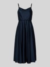 Jake*s Cocktail Cocktailkleid mit Wasserfall-Ausschnitt Marine Melange