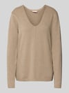 FREE/QUENT Strickpullover mit Teilungsnaht Modell 'Claura' Sand