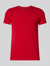 Tommy Hilfiger Slim Fit T-Shirt aus Baumwoll-Mix Rot