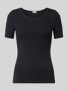 HANRO T-shirt met ronde hals, model 'SOFT TOUCH' Zwart