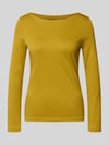 Christian Berg Woman Longsleeve mit Rundhalsausschnitt Senf