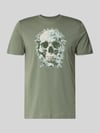 Antony Morato Regular fit T-shirt met motiefprint Rietgroen