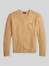 Polo Ralph Lauren Regular Fit Pullover aus Woll-Kaschmir-Mix Camel