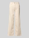 ONLY Wide Leg Jeans aus Baumwoll-Mix Modell 'MADISON' Ecru