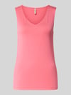 Soyaconcept Top mit V-Ausschnitt Modell 'Marica' Rosa