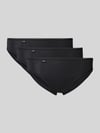Sloggi Slip met labeldetail in een set van 3 stuks Zwart