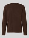 JACK & JONES Premium Strickpullover mit Polokragen Modell 'MAVERICK' Schoko