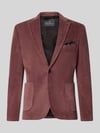 Zuitable Slim fit colbert van katoenmix in corduroy look model 'Nick' Bordeaux