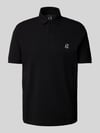 Armani Exchange Poloshirt mit Label-Stitching Black