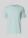 BOSS Orange T-shirt o kroju relaxed fit z mieszanki bawełny model 'TCHUP' Turkusowy