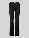 Christian Berg Woman Bootcut fit jeans met riemlussen Zwart