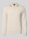 Paul Smith Regular Fit Poloshirt in Strick-Optik Beige