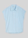 Tom Tailor Denim Relaxed Fit Bluse aus reiner Baumwolle Hellblau
