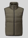 BOSS Green Regular fit bodywarmer met opstaande kraag model 'OW_Urbanex' Donkergroen