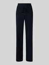 Raffaello Rossi Straight leg broek met tunnelkoord, model 'CANDICE' Marineblauw