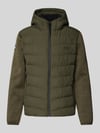 Superdry Steppjacke mit Kapuze und Reißverschlusstaschen Khaki