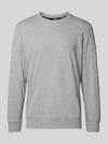 HOM Sweatshirt mit Label-Stitching Mittelgrau Melange