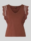 VERO MODA Regular Fit Top aus reiner Baumwolle Modell 'GABBY' Bordeaux