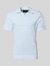 JACK & JONES Premium Strickshirt mit V-Ausschnitt Modell 'MILANO' Hellblau