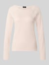 monari Regular fit shirt met lange mouwen van viscosemix Rosé
