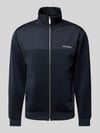 Les Deux Sweatjacke mit Label-Print Modell 'Ballier' Marine